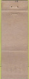 Matchbook Cover - Wisconsin Life Insurance Madison WI