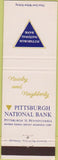 Matchbook Cover - Pittsburgh National Bank PA