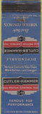 Matchbook Cover - Cutler Hammer Motor Controls Milwaukee WI WEAR