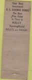 Matchbook Cover - Kelly Tires Madison WI POOR