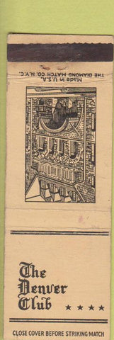 Matchbook Cover - The Denver Club CO