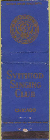 Matchbook Cover - Svithiod Singing Club Chicago IL WEAR