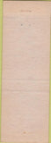 Matchbook Cover - RW Palmer Building Contractor Springerville AZ