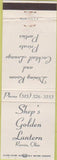 Matchbook Cover - Shep's Golden Lantern Russia OH