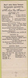 Matchbook Cover - Holland House Tavern New York City