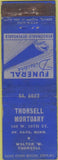 Matchbook Cover - Thorsell Mortuary funearl ST Paul MN WORN