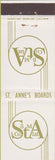 Matchbook Cover - St Anne's Boards Bristol England UK