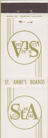 Matchbook Cover - St Anne's Boards Bristol England UK