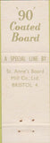 Matchbook Cover - St Anne's Boards Bristol England UK