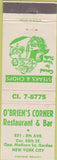 Matchbook Cover - O'Brien's Corner Restaurant New York City