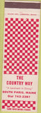 Matchbook Cover - Country Way South Paris ME