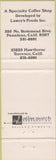 Matchbook Cover - Tonio's Coffee Shop Pasadena Torrance CA WEAR