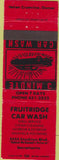 Matchbook Cover - Fruitridge Car Wash Sacramento CA