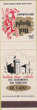 Matchbook Cover - Red Knight Restaurant San Francisco CA