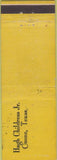 Matchbook Cover - Hugh Childress Jr. Ozona TX