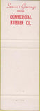 Matchbook Cover - Commercial Rubber Co Christmas