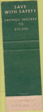 Matchbook Cover - Lincoln Savings Loan