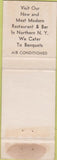 Matchbook Cover - Fernwood Bushkill PA WORN STAINED