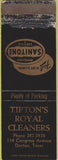 Matchbook Cover - Tipton's Royal Cleaners Denton TX WEAR