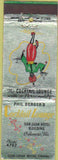 Matchbook Cover - Phil Berger's Cocktail Lounge Orlando FL