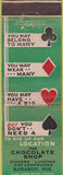 Matchbook Cover - Chocolate Shop Baraboo WI