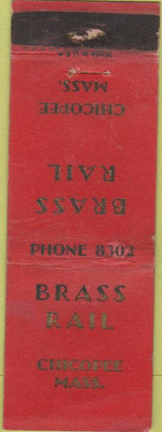 Matchbook Cover - Brass Rail Chicopee MA