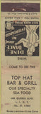 Matchbook Cover - Top Hat Bar Grill Long Island NY WEAR