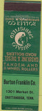 Matchbook Cover - Burton Franklin Co Chattanooga TN gas diesel