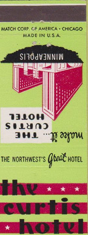 Matchbook Cover - The Curtis Hotel Minneapolis MN