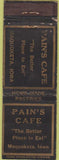 Matchbook Cover - Pain's Cafe Maquoketa IA