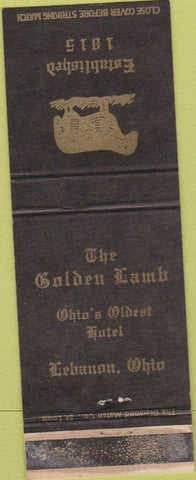 Matchbook Cover - The Golden Lamb Lebanon OH WEAR