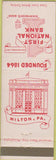 Matchbook Cover - First National Bank Milton PA