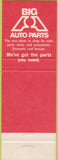 Matchbook Cover - Big A Auto Parts Mill Valley CA