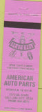 Matchbook Cover - American Auto Parts Salt Lake City UT