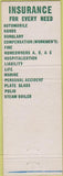 Matchbook Cover - Wa Doyle Insurance Detroit MI