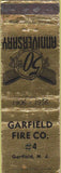 Matchbook Cover - Garfield NJ Fire Co #4 WORN