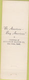 Matchbook Cover - All America City Awards San Jose CA 1961