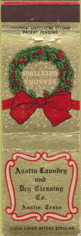 Matchbook Cover - Austin Laundry Dry Cleaning TX