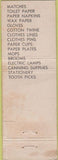 Matchbook Cover - Cupples Co Saint Louis MO Chicago supply WORN