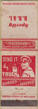 Matchbook Cover - BB and I Trucking WORN