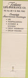 Matchbook Cover - Hugo Bustamante Insurance El Paso TX