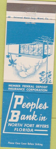 Matchbook Cover - Peoples Bank North Fort Myers FL
