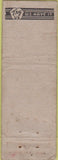 Matchbook Cover - Newberg Auto Parts OR? POOR