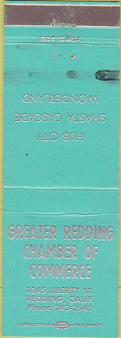 Matchbook Cover - Greater Redding Chamber of Commerce CA WEAR