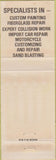 Matchbook Cover - Chuck's Auto Works Bad Axe MI auto body