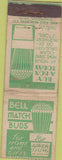 Matchbook Cover - Bell Match Buds Oshkosh WI WORN