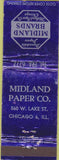 Matchbook Cover - Midland Paper Co Chicago IL