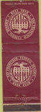 Matchbook Cover - San Francisco Federal Reserve Bank Club WEAR