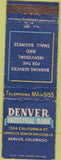 Matchbook Cover - Denver Industrial Bank Denver CO WORN CREASES