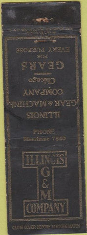 Matchbook Cover - Illinois G and M Co Chicago IL